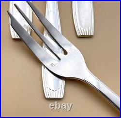 12 fourchettes à gâteaux CHRISTOFLE ALFENIDE modèle SAIGON métal argenté 15,3 cm