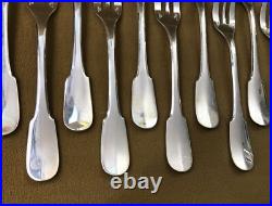 12 fourchettes à gâteaux CHRISTOFLE modèle CLUNY métal argenté Couvert 15,8 cm