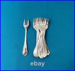 12 fourchettes à gâteaux CHRISTOFLE modèle SPATOURS métal argenté 15,5 cm