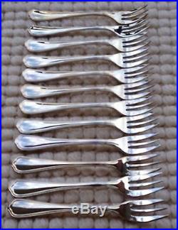 12 fourchettes à gâteaux Christofle modèle Spatours métal argenté