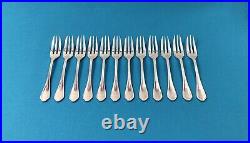 12 fourchettes à gâteaux ERCUIS modèle SPATULE métal argenté SPATOURS 14 cm