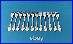 12 fourchettes à gâteaux ERCUIS modèle SPATULE métal argenté SPATOURS 14 cm