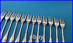 12 fourchettes à gâteaux ERCUIS modèle SPATULE métal argenté SPATOURS 14 cm