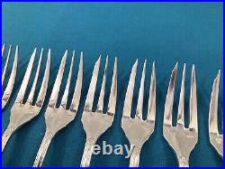 12 fourchettes à gâteaux ERCUIS modèle SPATULE métal argenté SPATOURS 14 cm