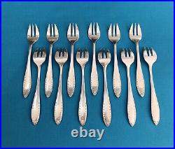 12 fourchettes à huître CHRISTOFLE modèle ALBATROS métal argenté couvert 14,5cm
