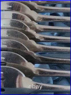 12 fourchettes à huîtres CHRISTOFLE modèle JAPONAIS metal argenté 14,5 cm Ancien