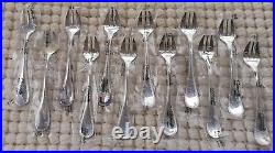 12 fourchettes à huîtres Christofle modèle Perles métal argenté