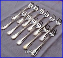 12 fourchettes à huîtres Christofle modèle Spatours métal argenté