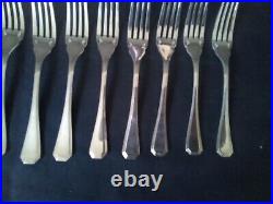 12 fourchettes à poisson métal argenté Christofle modèle américa