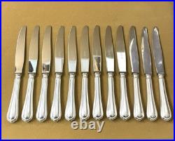 12 grand couteau CHRISTOFLE modèle SPATOURS métal argenté Couvert Table 24,5 cm