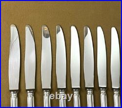 12 grand couteau CHRISTOFLE modèle SPATOURS métal argenté Couvert Table 24,5 cm