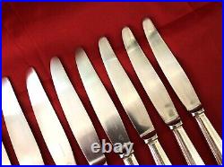 12 grand couteau de table CHRISTOFLE métal argenté Modèle PRINTANIA couvert 24,5