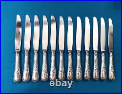12 grand couteau de table CHRISTOFLE modèle MARLY métal argenté Couvert 24,5 cm