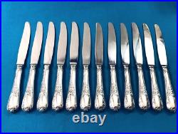 12 grand couteau de table CHRISTOFLE modèle MARLY métal argenté Couvert 24,5 cm