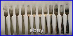 12 grandes fourchettes Christofle en métal argenté modèle Atlas longueur 20.5cm