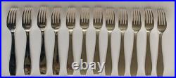12 grandes fourchettes Christofle en métal argenté modèle Atlas longueur 20.5cm