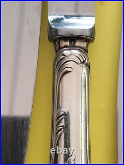 12 grands couteaux CHRISTOFLE modèle MARLY métal argenté couvert 24,5 cm 12 grands couteaux CHRISTOFLE modèle MARLY métal argenté couvert 24,5 cm