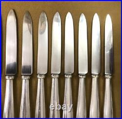 12 grands couteaux de table ART DECO métal argenté BOULENGER modèle BETTY 25 cm