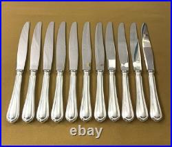 12 grands couteaux de table CHRISTOFLE modèle SPATOURS métal argenté 24,5 cm