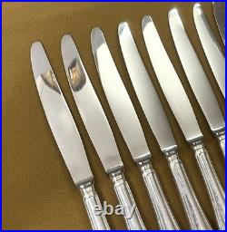 12 grands couteaux de table CHRISTOFLE modèle SPATOURS métal argenté 24,5 cm