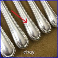 12 grands couteaux de table CHRISTOFLE modèle SPATOURS métal argenté 24,5 cm