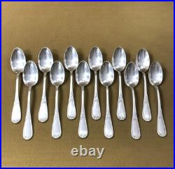 12 petite cuillère à café ARMAND FRENAIS modèle ART NOUVEAU métal argenté 14,7cm