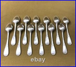 12 petite cuillère à café ARMAND FRENAIS modèle ART NOUVEAU métal argenté 14,7cm