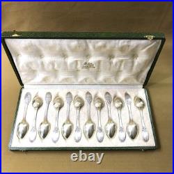 12 petite cuillère à café thé BOULENGER modèle MARIE LOUISE métal argenté 13,8cm