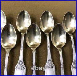 12 petite cuillère à café thé BOULENGER modèle MARIE LOUISE métal argenté 13,8cm