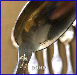 12 petite cuillère à café thé BOULENGER modèle MARIE LOUISE métal argenté 13,8cm