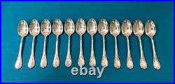 12 petites cuillères CHRISTOFLE modèle MARLY métal argenté couvert 13,5 cm