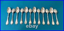 12 petites cuillères CHRISTOFLE modèle MARLY métal argenté couvert 13,5 cm