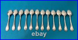 12 petites cuillères CHRISTOFLE modèle MARLY métal argenté couvert 13,5 cm