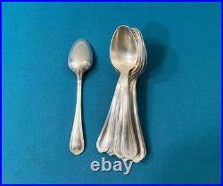 12 petites cuillères CHRISTOFLE modèle SPATOURS métal argenté couvert 13,5 cm