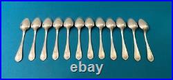 12 petites cuillères CHRISTOFLE modèle SPATOURS métal argenté couvert 13,5 cm