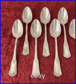 12 petites cuillères SFAM modèle SANS GÊNE métal argenté couvert table 14,5cm