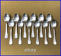12 petites cuillères à café CHRISTOFLE modèle ATLANTIDE métal argenté 13,5 cm