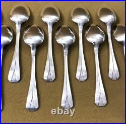 12 petites cuillères à café CHRISTOFLE modèle ATLANTIDE métal argenté 13,5 cm