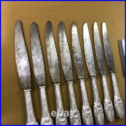 17 couteaux CHRISTOFLE modèle DELAFOSSE métal argenté Couverts Ménagère Table