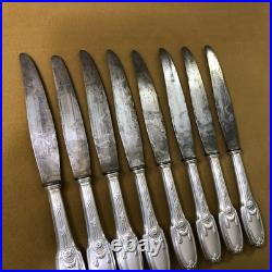 17 couteaux CHRISTOFLE modèle DELAFOSSE métal argenté Couverts Ménagère Table