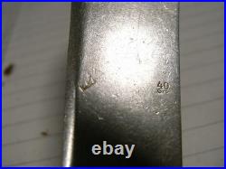 18 Couteaux A Poisson Ancien Métal Argente Modèle Vieux Paris Uni Plat