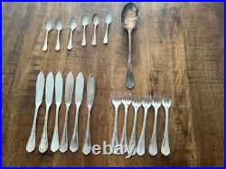 19 Couverts à gâteaux CHRISTOFLE modèle SPATOURS métal argenté table Fourchette