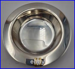 (2) Vide-Poche en Métal argenté, CARTIER-Modèle MUST TRINITY, 1990