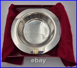 (2) Vide-Poche en Métal argenté, CARTIER-Modèle MUST TRINITY, 1990