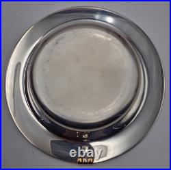 (2) Vide-Poche en Métal argenté, CARTIER-Modèle MUST TRINITY, 1990