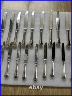24 Couteaux En Métal Argenté Christofle Modèle Port Royale
