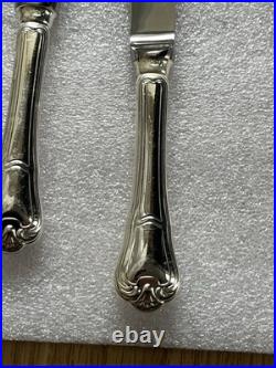 24 Couteaux En Métal Argenté Christofle Modèle Port Royale