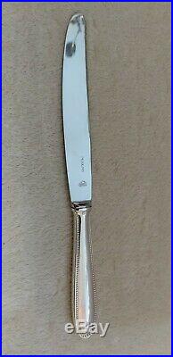 24 Couteaux Métal argenté et lame Inox Nogent Saint-Médard modèle perle