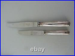 24 couteaux christofle modéle malmaison état neuf jamais servit metal argentée