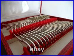 24 couverts à dessert CHRISTOFLE modele coquille VENDOME métal argenté 17 cm